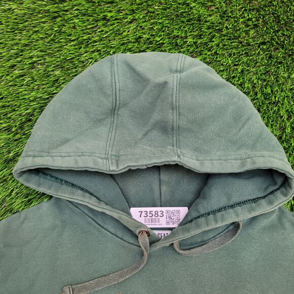 Miami-Hurricanes Hoodie Womens Large 22x24 Faded Green - Picture 9 of 12